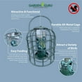 thumbnail image 3 of Garden Guru Squirrel Proof Bird Feeder – Outdoor Caged Tube Hanging Bird Feeder with 4 Perches for Small Wild Birds – Premium Coated Steel & Metal Seed Guard - Chew Proof, Weather Resistant, 3 of 5
