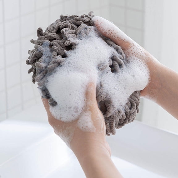 CATIEBYE 2-Pack Chenille Spherical Hand Towels for Fast Water Absorption, Soft Bathroom Towels for Everyday Use