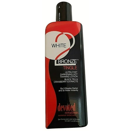 Devoted Creations White 2 Bronze Tingle Darkening Hot Tanning Lotion 8.5 OZ
