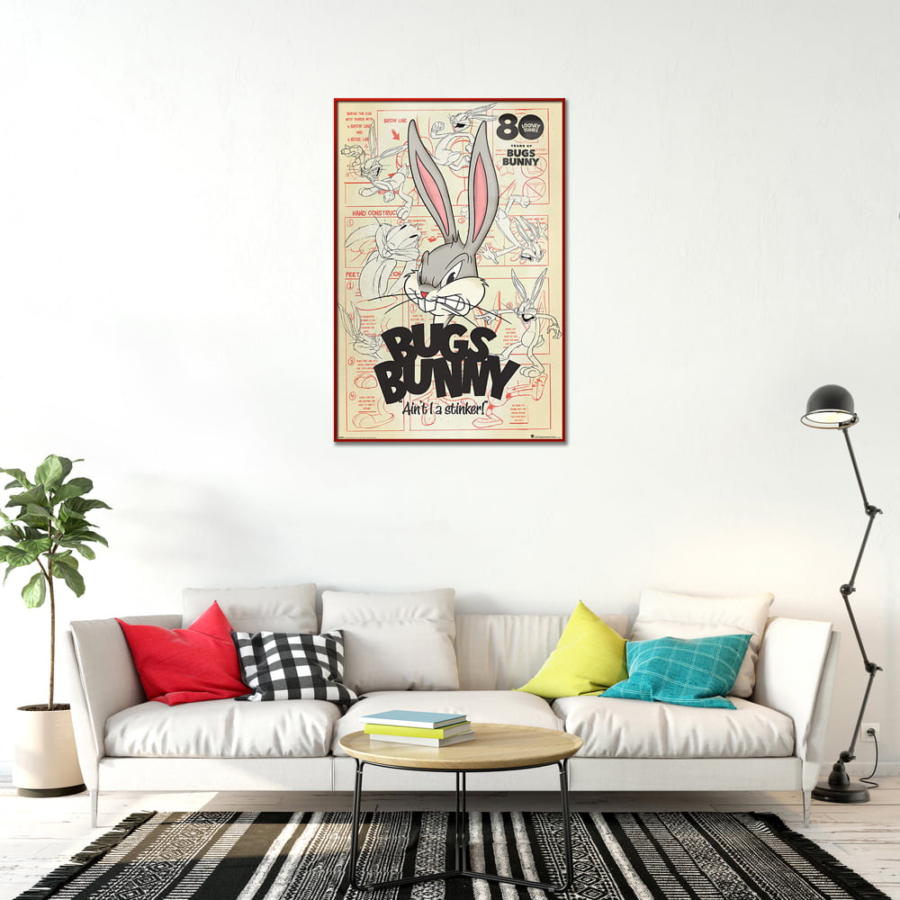 Bugs Bunny - Framed Looney Tunes TV Show Poster (Bugs Bunny Ain\'T A Stinker!)  (Size: 24\