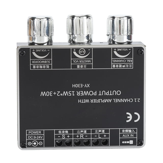 Mini Carte d'Alimentation, Entrée Subwoofer 2.1 Canaux 30W DC 9-24V pour Haut-Parleur DIY