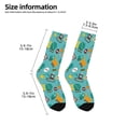 thumbnail image 2 of Kdxio Trucks And Excavators Print Children's Socks for Daily Wear and Sports Use Colorblock Mid-Calf Design Breathable Material, 2 of 5
