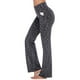 thumbnail image 1 of Oucaili Mujeres Casual Work Lounge Pant Bootcut Flare Bell Bottoms Cintura Elástica Yoga Workout Leggings Pocket, 1 of 4
