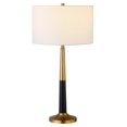 thumbnail image 3 of Henn&Hart 15" Brass/Matte Black Metal/Fabric Table Lamp, 3 of 9