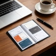 thumbnail image 7 of Clearance Under $5 | Leather Cover Business Card Holder, 300 Slots Portable Black Name Card Storage Wallet For Business Use, 7 of 7