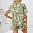 thumbnail image 6 of Njoeus Women Classic Button-Down Soft Sleepwear Tops and Shorts Pajamas Set Leopard Print Nightwear Lounge Wear Set S-5XL (Available in plus size), 6 of 6