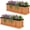 Orange-1, variant on Yunken Raised Garden Bed Flower or Vegetable Planter Window Mounted Plant Box for Garden, Yard Wood Box for Planting, 40"x12"x12"