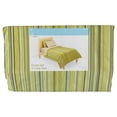 thumbnail image 2 of New Place New Space Green Stripe 2 Pc Duvet Cover Set Twin XL Cotton Bedding, 2 of 3
