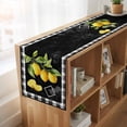 thumbnail image 6 of Table Runners 72 Inches Long Dress Scarves, Yellow Lemon Farmhouse Kitchen/Dining Table Runner, Coffee Tablerunners, Summer Botanical Black White Checkered 14x72 Inch, 6 of 9