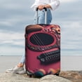 thumbnail image 3 of Lsque Romantic Heart Guitar Printed Luggage Cover, Travel Luggage Protector,Scratch and Dirt Resistant, Fits 18-32 Inch Luggage - X-Large, 3 of 9