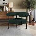 thumbnail image 2 of Meridian Furniture Chaise d'Appoint en Tissu Bouclé Vert Blake, 2 of 6