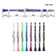 thumbnail image 3 of Clarinet ABS 17 Key bB Flat Soprano Binocular Clarinet with Cleaning Cloth Gloves 10 Reeds Screwdriver Reed Case Woodwind Instrument, 3 of 7