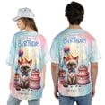 thumbnail image 5 of Happy Birthday Cute Kitten Devon Rex with Cake Gifts Party Hat All Over Print 3D Baseball Shirt Cat Lover Kitten Owner Gifts Softball Sport - 00029, 5 of 6