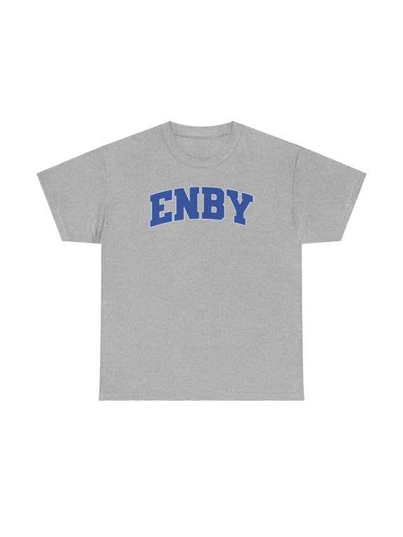 Enby NB Nonbinary Shirt Gifts Tshirt Crew Neck Short Sleeve