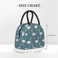 thumbnail image 2 of Rateoe Flamingo Pattern Lunch Bag Women, Lunch Box, Lunch Bag, Small Leakproof Lunch Tote Large Capacity Reusable Insulated Cooler Lunch Container, 2 of 6