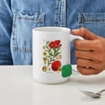 thumbnail image 4 of CafePress - Vintage Pomegranate Large Mug - 15 oz Ceramic Large White Novelty Mug, 4 of 6