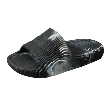 OJSFQUFP Summer Sandals for Women Slippers for Men and Women Comfort Slides Menshower Slide Bathroom Slippers Memory Foam Slippers for Women Slipper Shoes for Women Black 38