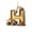H, variant on Moocorvic 26 Letter Christmas Ornaments, Funny Gifts Construction Vehicles Personalized Christmas Tree Decoration(T)