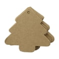 thumbnail image 4 of WHAMVOX  50 Pcs Christmas Tags White Blank Labels Tree Decoration Brown, 4 of 8