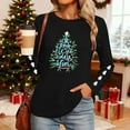 thumbnail image 4 of Craaazy Christmas Round Neck Long Sleeve Xmas Printed Shirts Funny Merry Christmas Sweatshirt Women's Tops Gifts, 4 of 9