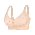thumbnail image 2 of Hrsba Womens Wireless Bra EU Size C F Plus Size Print Front Closure Adjustable Straps Everyday Comfortable Bra, 2 of 5