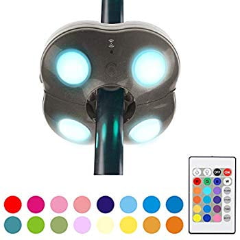 Patio Umbrella Light Outdoor Wireless Battery Operated Led Umbrella Lights With Remote Control 16 Color Changing Umbrella Pole Light Camping Lights For Umbrellas Brown 1pack Walmart Com Walmart Com