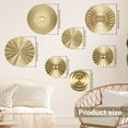 thumbnail image 2 of EUWBSSR Metal Plate Wall Decor Art Minimalist Gold Wall Decoration Hangable Gold Wall Home Decor Metal Wall Art Decor for Home, 2 of 11