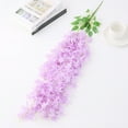 thumbnail image 4 of Artificial Plant Non-fading Not Withered Easy Care Fine Workmanship Realistic Wedding Background Multicolor Wall Mounted Fake Flower Rattan for Balcony, 4 of 7