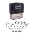 thumbnail image 1 of Printtoo Personalized Black Self Inking Getting Married Stamp Custom Save The Date Rubber Stamper-68 x 30 mm, 1 of 6