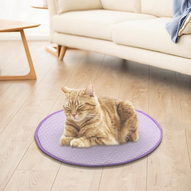 Xihbxyly Almohadilla de Hielo para Mascotas, Tapete Refrescante Transpirable, Cojín de Vellón Suave y Acogedor, Versátil para Uso En Interiores y Exteriores, Ideal para Perros y Gatos, Fácil de Limpi