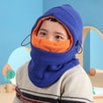 thumbnail image 6 of 3-12 Years Kids Balaclava Ski Mask, Cold Weather Fleece Face Mask with Hood, Windproof Outdoor Winter Hat for Boys & Girls, 6 of 8