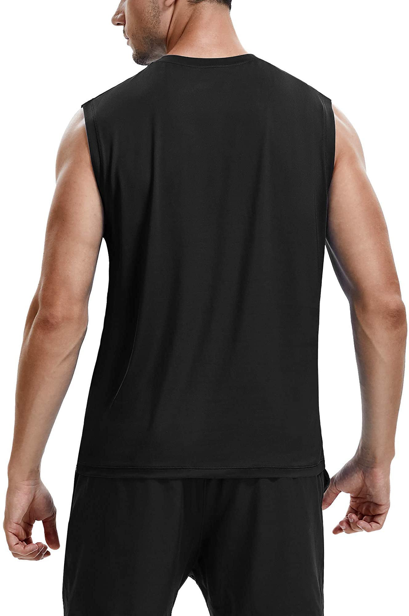 Roadbox Workout Sleeveless Shirts for Men Athletic Gym Basketball Quick Dry Muscle Tank Tops 