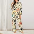 thumbnail image 3 of Bingfone Womens Pajama Sets Rockets Print,Long Sleeve Loungewear Pajamas Set-X-Large, 3 of 9