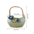 thumbnail image 2 of MesaSe Ceramic Plant Pot Rattan Handheld Succulent Pots Planter For All Indoor Plants Flowers, 2 of 9