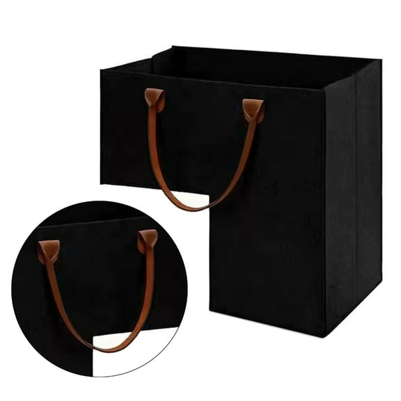 L Shaped Storage Bag Efficient Felt Basket with Handles Staircase Organizer