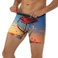 thumbnail image 3 of Salouo Sunset Rose Elegance Pattern Men's Boxer Briefs, Soft & Breathable Underwear Elastic Waistband Briefs for Men,1-Pack, 3 of 7