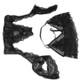 thumbnail image 2 of Pantalones cortos de sujetador de lencería de malla, conjunto de lencería de sujetador negro Kit de lencería de sujetador negro Pantalones cortos de sujetador de lencería de encaje Funcionalidad de alta precisión, 2 of 8