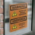 thumbnail image 4 of (2 Pack) Watch For Moving Equipment Bilingual OSHA Warning Sign, 4 of 7