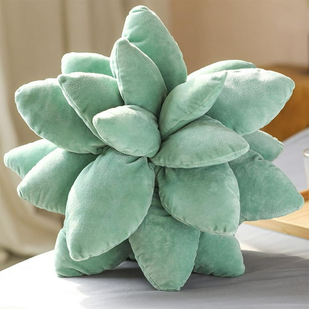 Peluche Decorativo Suculents s Almohada Novedad Linda Cojín Almohadas Sofá Sofá Cama Dormitorio Patio Muebles Decoración para 25cm perfecl Almohada de cactus suculentas