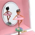 thumbnail image 2 of Ballerina and Roses Girl's Musical Jewelry Box, 2 Pullout Drawers, Swan Lake Tune, 2 of 6