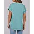 thumbnail image 5 of Chroia V-Neck Loose 3/4 Sleeve Blouse, Women's, 5 of 6