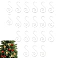 thumbnail image 2 of 20 Pcs Stainless Steel Christmas Ornament Hooks,Christmas Ornament Hangers,1.89 inch Metal Wire Ornaments Hooks,S Hooks Christmas Tree Ornament Hangers Hooks for Xmas Tree Decorations,Silver, 2 of 7