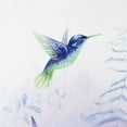 thumbnail image 5 of Blue Leaf Shower Curtain Eucalyptus Hummingbird Bird Shower Curtains White Blue Leaves Botanical Plant Purple Floral Cottagecore Aesthetic Bathroom Curtain 12 Hooks Durable Fabric 72X72Inches, 5 of 6