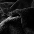 thumbnail image 4 of Black King Size Solid Flannel Throw Plush Cozy Super Soft Warm Bed Blanket, 4 of 4