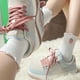thumbnail image 4 of Zapatillas deportivas informales para mujer, ligeras, transpirables, antideslizantes, con cordones, para uso diario, color rosa 37, 4 of 12