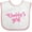 White and Pink, variant on Inktastic Valentine's Day Daddy's Girl Girls Baby Bib