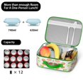 thumbnail image 5 of Lunch Bag Spacious Insulated Lunch Bag Durable Food Carry Bag with Strap for Commuters Outdoor Enthusiasts School Sports Office/Work Meals Picnic & Camping, 5 of 6