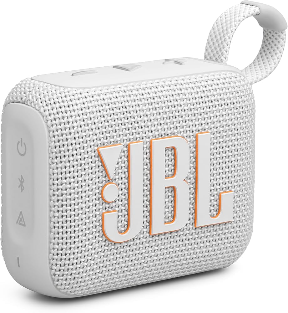 Restored JBL Go 4 Portable Bluetooth Waterproof Speaker - White (Refurbished)