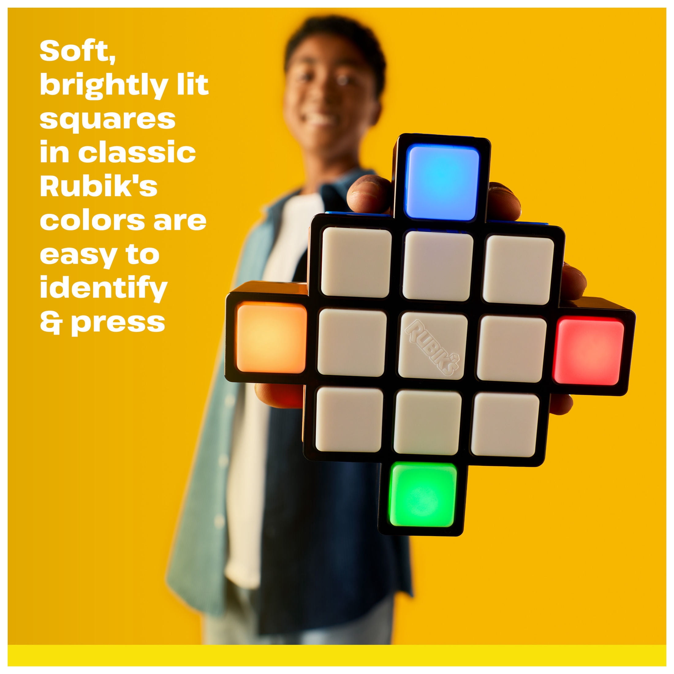 Rubik's Rush Light-Up Electronic Game, 1-4 Players, Ages 7 and up