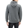 thumbnail image 2 of Men's Los Angeles Athletic Sherpa Lined Fleece Zip Up Hoodie Sweater Jacket (Grey, XL), 2 of 3